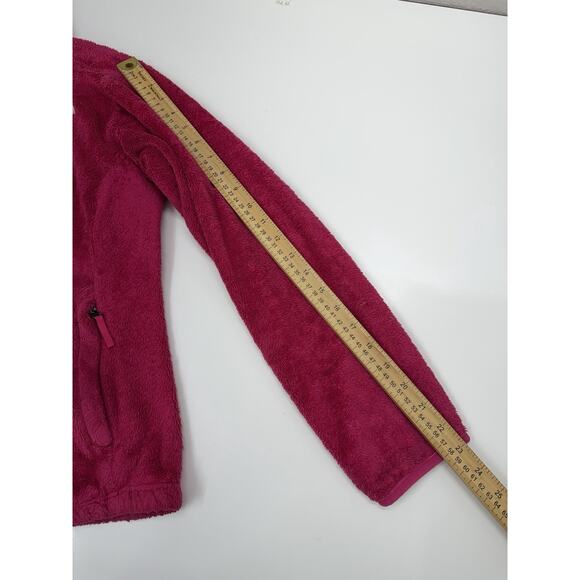 The North Face Childrens Girls Osito Jacket Size XL Pink Zip Up Fuzzy - Picture 11 of 13